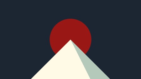 Red Sun Over the Pyramid